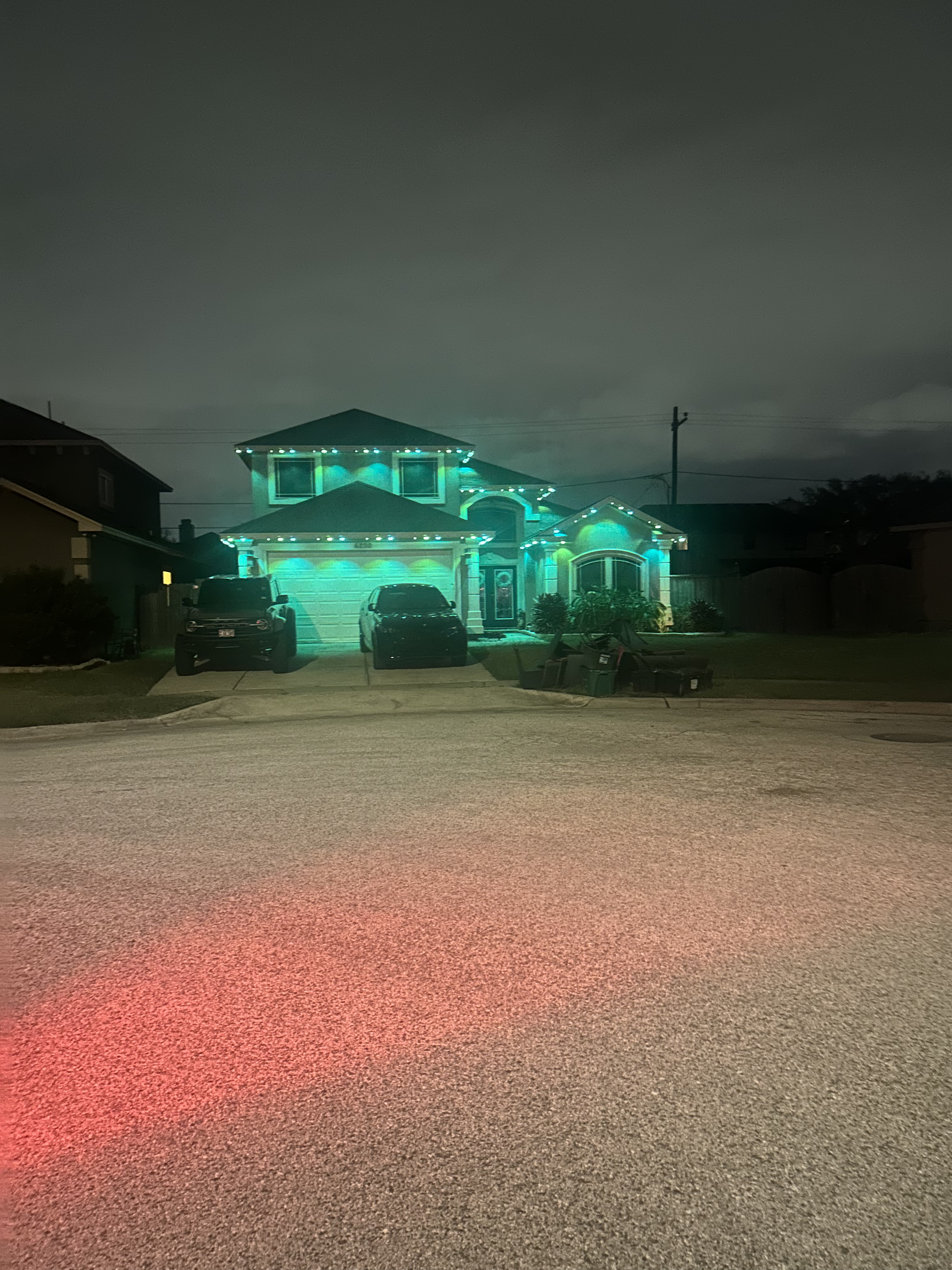 Crown Glow permanent lighting by Holcombe and Lindsey