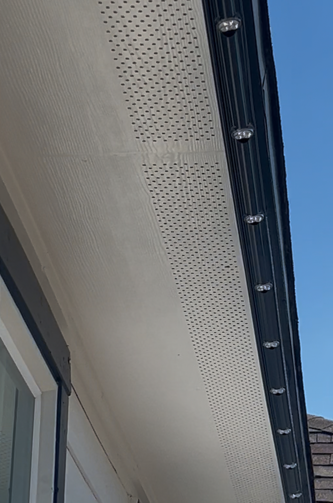 Soffit Track Close-Up — Daytime